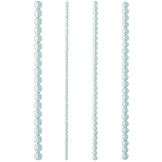 Aqua Matte Glass Pearl Round Beads by Bead Landing™
